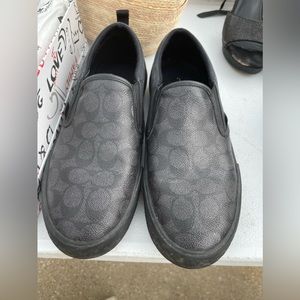 Coach tennis for men size 9 color black and grey